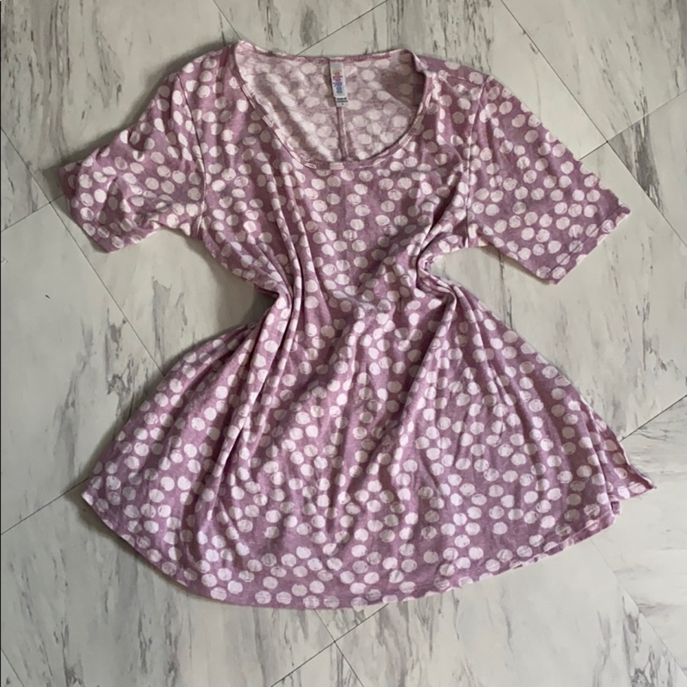 LLR light purple polka dot T-shirt